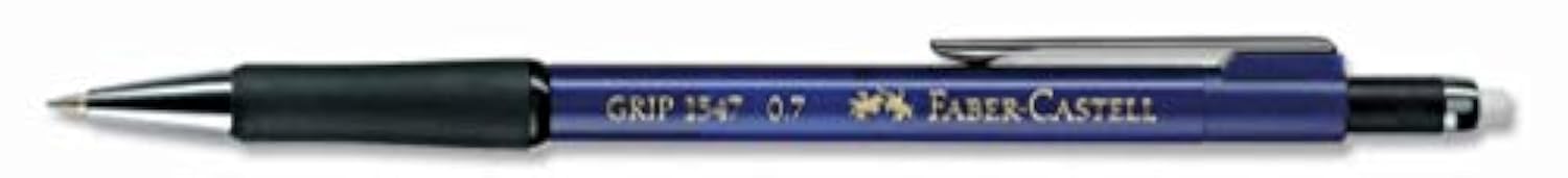 Faber-Castell Grip 1347 0.7mm Blue Metallic Mechanical Pencil - Box of 12