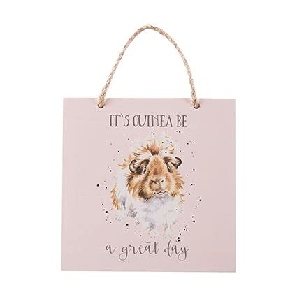 Wrendale Designs - 'Guinea Be A Great Day' Wooden Plaque