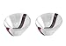 PARTY BARGAINS Angled Plastic Bowls - [8 Pack] Clear, Heavy-duty Premium Quality Small Serving Bowl, Excellent for Weddings, Baby & Bridal Showers, Parties & More