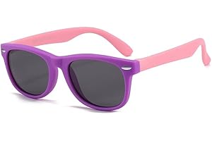 Kids Sunglasses for Boys Girls UV400 Protection Toddler Sunglasses Lightweight Flexible Frame for Outdoor Travel Beach