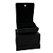 Fascinating Diamonds Deluxe Black LED Lighted Engagement Proposal Ring Box Case PU Leather
