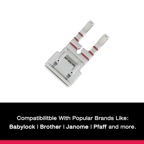 SINGER 1/4 Inch Piecing Presser Foot | Ensures Precision Seam Allowances for Quilting, Crafting & Apparel Making | Compatible with Low-Shank Sewing Machines