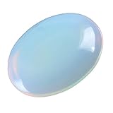 2pcs AAA White Opal Oval Cabochon Flatback Semi-precious Gemstone beads 25x18mm or 9.84