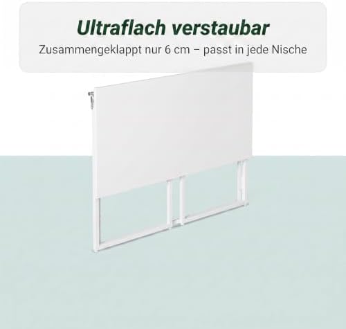 , Klappbarer Schreibtisch, faltbar, montagefrei, 100 x 50 cm