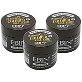 EBIN NEW YORK 24 Hour Colored Edge Tamer, Dark Brown, 3 Pack (0.5oz Each) &ndash; Covers Gray Roots, No Flaking, No Residue, Long-Lasting Hold for All Hair Types