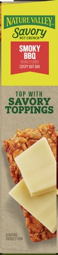 NATURE VALLEY SAVORY NUT CRUNCH BARS, SMOKY BBQ, 0.89 OZ, 5 BARS