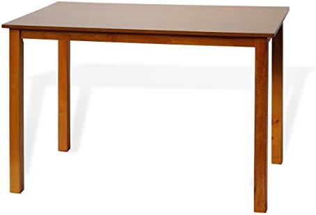 Dining Kitchen Rectangular Classic Table Solid Wooden Modern in Maple Finish
