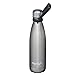 AquaFlask Insulated Double Wall Stainless Steel Water Bottle with Handle (Glossy Stainless Steel, 16-Ounce)