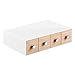 iDesign RealWood 4-Drawer Flip Vanity Organizer - 2.6