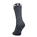 SEALSKINZ Unisex Waterproof Cold Weather Mid Length Sock, Black/Anthracite, Large