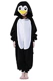Newcosplay Children Unisex Pajamas Kids Animal Costume Cosplay Sleeping Wear (115, Penguin)