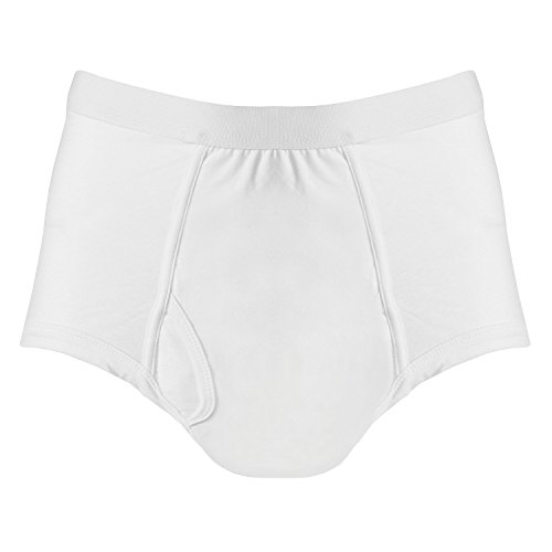 Men's Adult Incontinence Briefs - 20 Oz. Pad - 3 Pack - XL - White