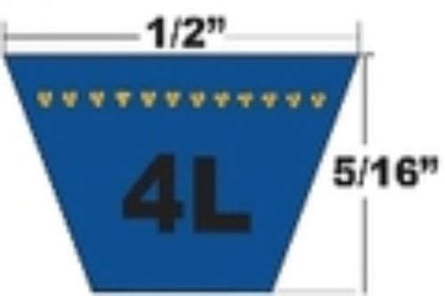 HAKATOP 405143 Lawn Mower 2 Blade 46" Deck Drive Belt Fits Husqvarna Craftsman 532405143(1/2x106) - Thumbnail 2