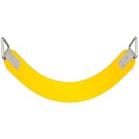 Swing Set Stuff Inc. Commercial Polymer Belt Seat with SSS Logo Sticker Playground Accessory, Yellow