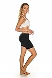 Womens Combed Cotton Basics 5 Inch Bike Short by In Touch, Black - Small