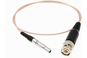 Uonecn Flexible Thin Timecode Audio Cable 4 Pin Male to BNC Plug for Red Epic Scarlet