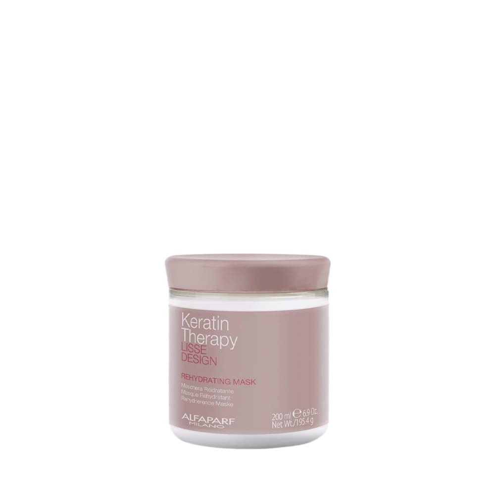 ALFAPARF MILANO LISSE DESIGN KERATIN THERAPY REHYDRATING MASK 200ML,beige