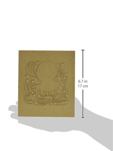 Eyeconnect Crafts Chipboard Totem Poppet, Octopus, 6" by 6"