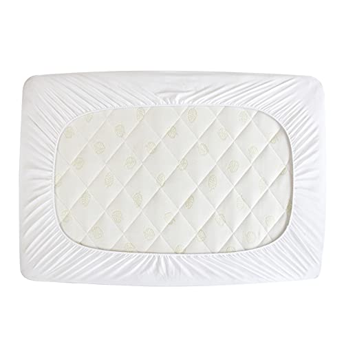 Waterproof Mini Crib Sheets Quilted, Ultra Soft & Machine Washable Pack
