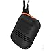 MICOK Compatible Airpods Case, Waterproof Airpods Cover, Shock Resistant Silicone Airpods Case Cover and Skin with Keychain for Airpods 1 & 2 [Not for Wireless Charging Case] , Airpods Accesssories