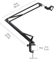 Amazon Basics Heavy-Duty Microphone Desk Arm Stand