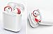 DamonLight (Fit in The case) Airpods Earpods Covers Anti-Slip Silicone Soft Sport Covers Accessories for AirPods Earbud AirPods Ear Tips 2 Pairs (Spicy Red)