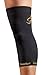 CopperSport Copper Compression Knee Sleeve Support - Suitable for Athletics, Tennis, Golf, Basketball, Sports, Weightlifting, Joint Pain Relief, Injury Recovery (Single Sleeve), Black, Medium