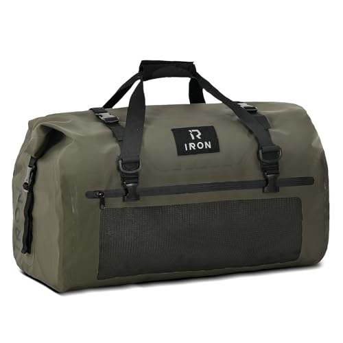 BORLENI Motorrad Hecktasche Gepäckrolle wasserdicht 30L – Premium Motorradtasche mit Rolltop, Reflektoren, MOLLE-System, Reisetasche & Satteltasche fü