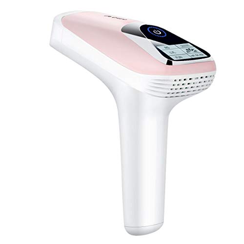 Depiladora Luz Pulsada para Mujeres 500000 Flashes Depilacion Laser Maquina para Cara Cuerpo Axilas Brazos Pecho Espalda Línea de Bikini y Piernas
