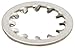 Internal Tooth Lock Washer, Steel, Zinc Finish, #10 Bolt Size, 0.2000