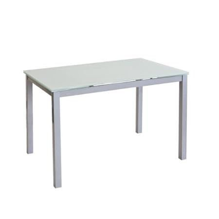 Tavolo In Vetro Allungabile Struttura In Metallo Cm 80 X 120