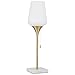Amazon Brand – Rivet Harper Marble and Brass Uplight Table Lamp, Bulb Included, 25