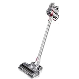Deik Cordless Vacuum Cleaner, Stick and Handheld Vacuum with 7Kpa Powerful Suction & Wall-Mount-Sliver