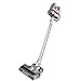 Deik Cordless Vacuum Cleaner, Stick and Handheld Vacuum with Powerful Suction & Wall-Mount Silver