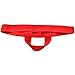 iEFiEL Mens Bare Back Sliding Ring Enhancing Strap Underwear Underpants T-Back (Red)