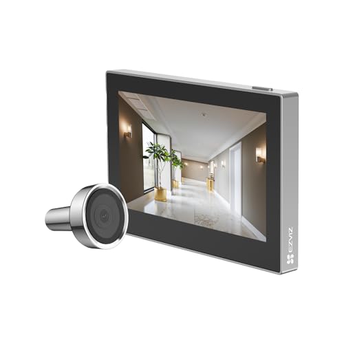 CP2 WLAN Türspion Kamera mit 4.3 Zoll Farbbildschirm 2MP Silber