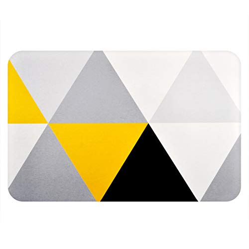 image for Linkidea Diatomaceous Earth Hard Bath Mat, Diatomite Absorbent Bathroo