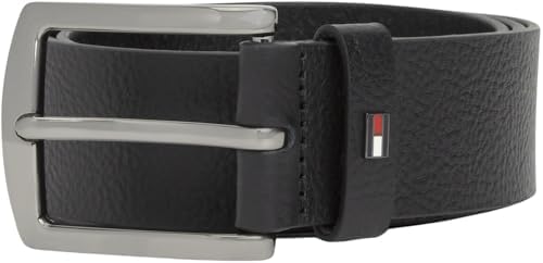 Herren Gürtel Denton Pebble 4,0 cm Dornschließe, Schwarz (Black), 85 cm