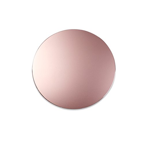 ProElife Premium Aluminum Metal Mouse Pad Mice Mat 8.66-inch Mousepad Non-Slip (Round, Rose Gold)