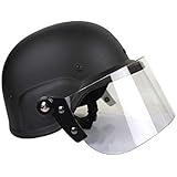 Tactical SWAT M88 Helmet USMC Helmet Airsoft Shooting CS Classic Protective Paintball Helmet with PC Goggles Protective-BK