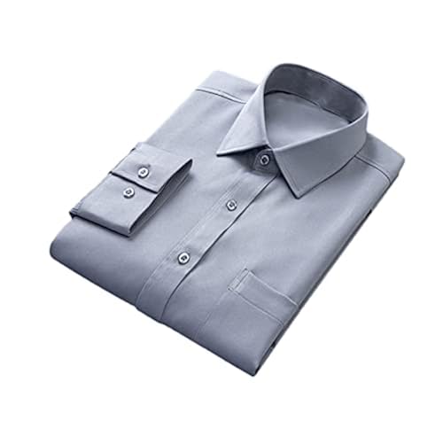 YTR6RTW Men's Dress Shirt Long Sleeve Regular Fit Mens Formal