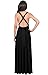 KOH KOH Womens Long Bridesmaid One Shoulder Convertible Wrap Cocktail Maxi Dress