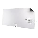 Mohu Leaf Glide HDTV Antenna, Indoor, Amplified, 65 Mile Range, Paper-thin, Reversible, Paintable, 4K-Ready, 16 Foot Detachable Cable, Premium Materials for Performance, USA Made