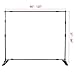 VEVOR Backdrop Banner Stand 10 x 8 Ft Adjustable Height Background Stand Backdrop with 1 Carrying Bag, Backdrop Stand for Parties Wedding Photo Booth Trade Show