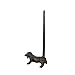 Dog Dachshund Cast Iron Animal Paper Towel Holder Bath Tissue Toilet Roll Jewelry Organizer Free-Standing Bronze Rustic Decor 12-inch