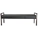 Alera ALERL2419M WL Series 3-Seater 65.75 in. x 22.25 in. x 22.88 in. Reception Lounge Bench - Black/Mahogany