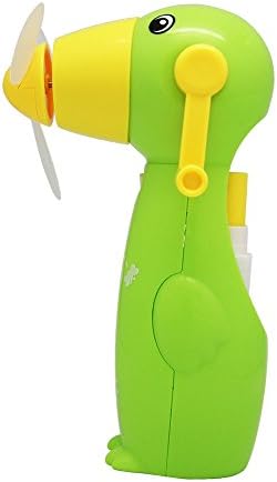 Mini Hand-Cranked Mister Fan Outdoor Personal Handheld Spray Bottle Cooling Fan for Camping Hiking Fishing