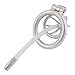 TERNENCE Stainless Steel Male Chastity Device Accessories 8mm Silicone Tubing (Stainless Steel + Transparent H10)