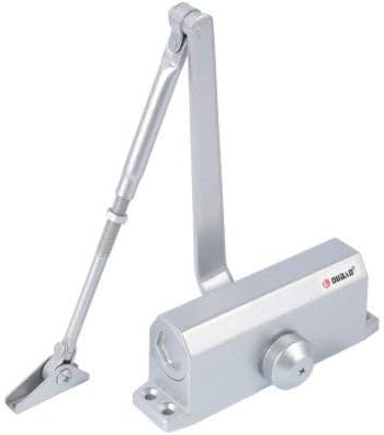 PALMAT Automatic Adjustable Hydraulic Door Closer (60-85 Kg, Silver)