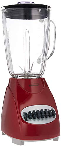 Brentwood Appliances JB-920R 12-Speed Blender with Plastic Jar (Red), None